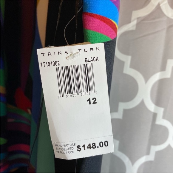 Trina Turk Majestic Multicolor Halter Bodycon Knee Dress,Exclt. Condition,Size 6 - Picture 6 of 10